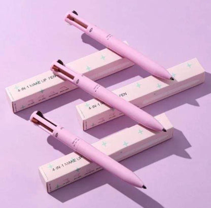 4-in-1 Multifunctional Makeup Pen – Eyebrow, Eyeliner, Eyeshadow & Lip Color Stick (Twist-Up Design)