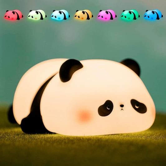 Panda Silicone Night Light – Cute Touch-Sensor LED Lamp with 3 Brightness Levels & Timer
