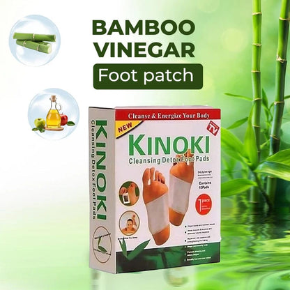 Kinoki Cleansing Detox Foot Pads – Herbal Foot Patches for Relaxation (10 Pairs)