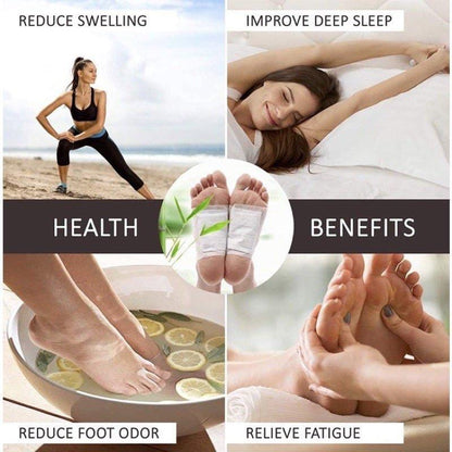 Kinoki Cleansing Detox Foot Pads – Herbal Foot Patches for Relaxation (10 Pairs)