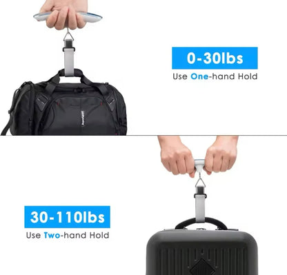 Digital Luggage Scale – Portable Handheld Weight Scale with LCD Display (50kg/110lb Capacity)
