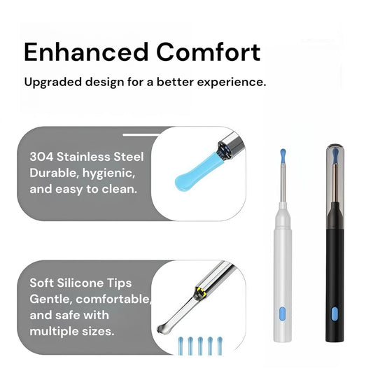 Smart Visual Ear Cleaner – WiFi Ear Wax Removal Camera with HD Otoscope (Phone Connected)