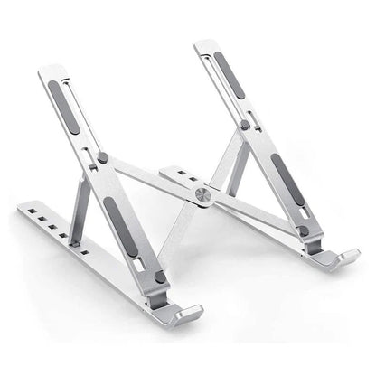 Adjustable Laptop Stand – Foldable Aluminum Alloy Portable Riser for Laptops & Tablets