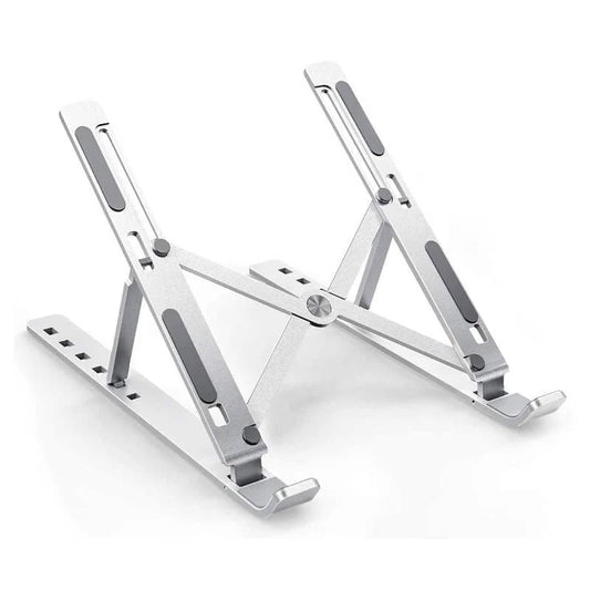 Adjustable Laptop Stand – Foldable Aluminum Alloy Portable Riser for Laptops & Tablets