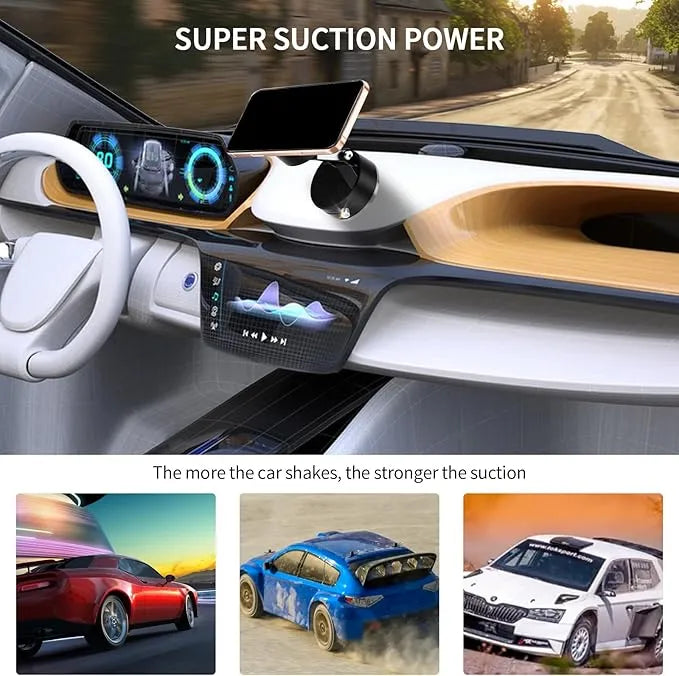 360° Automatic Rotating Phone Holder – Electric Magnetic Desktop Stand for Live Streaming & Video Recording