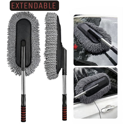 Retractable Car Wash Duster – Extendable Microfiber Cleaning Brush with Telescopic Handle