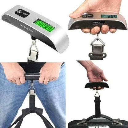 Digital Luggage Scale – Portable Handheld Weight Scale with LCD Display (50kg/110lb Capacity)