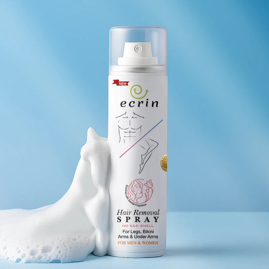 Ecrin Hair Removal Spray – Painless Hair Remover for Legs, Underarms, Chest & Bikini Area (For Men & Women)