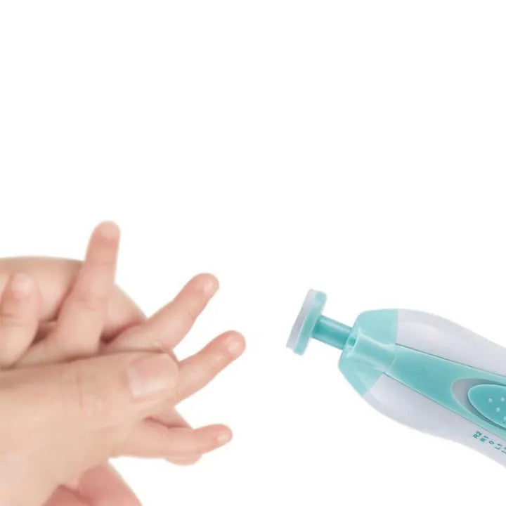 Electric Baby Nail Trimmer – Safe Automatic Nail Care Set with 5 Grinding Heads (For Infants & Toddlers)
