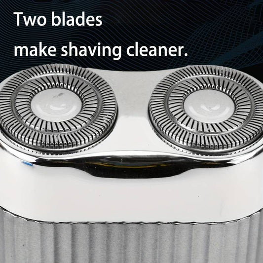 Portable Mini Electric Shaver – Compact Glossy Diamond-Cut Design Rechargeable Razor for Men