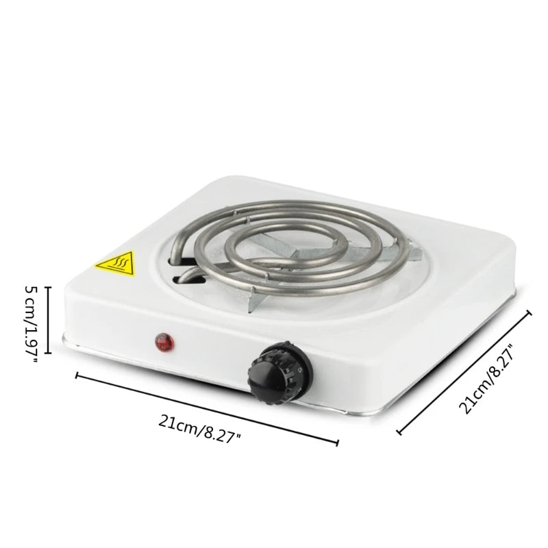 Electric Single Burner Hot Plate – Portable Countertop Cooking Stove with Adjustable Temperature Control