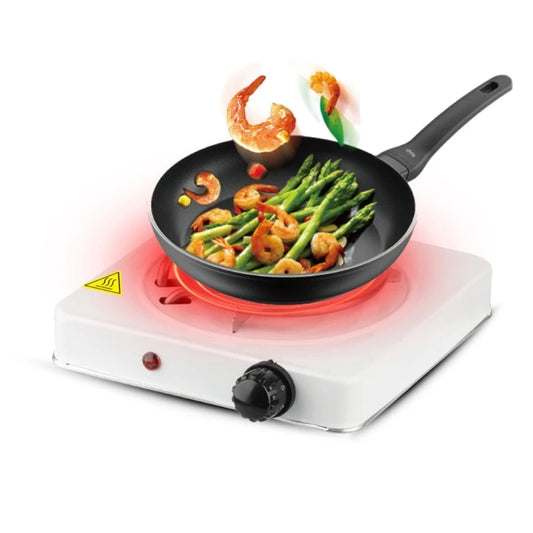 Electric Single Burner Hot Plate – Portable Countertop Cooking Stove with Adjustable Temperature Control