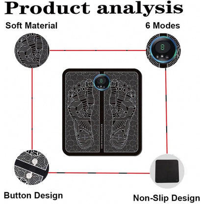 Portable Foldable Foot Massager – Travel-Friendly Compact Massage Mat for Feet, Legs & Back