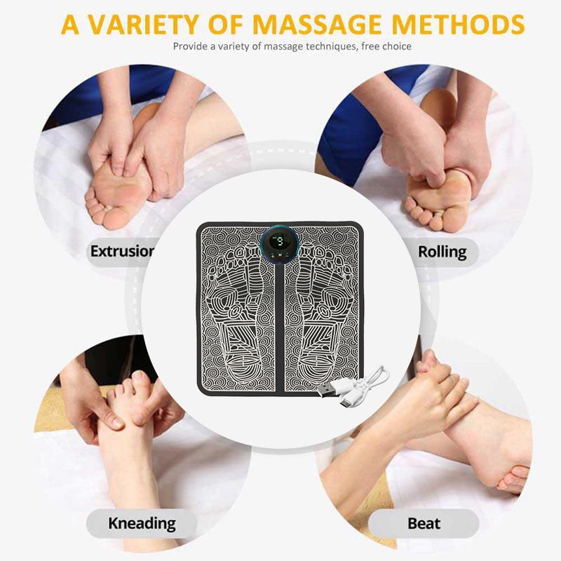 Portable Foldable Foot Massager – Travel-Friendly Compact Massage Mat for Feet, Legs & Back