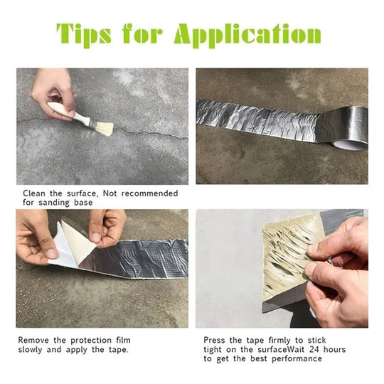 Waterproof Butyl Repair Tape – Super Strong Aluminum Foil Sealant Tape for Leak-Proof Repairs