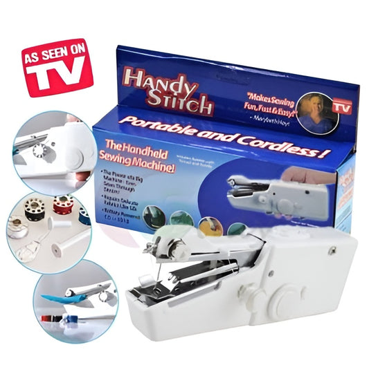 Handy Stitch Portable Sewing Machine – Cordless Handheld Mini Sewing Device for Quick Repairs
