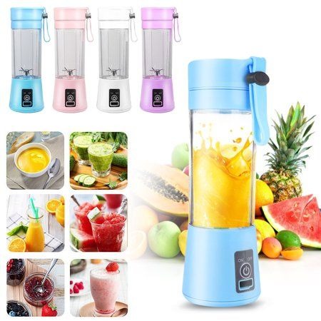 Portable Rechargeable Juicer Blender – USB Mini Personal Blender Bottle for Smoothies & Juices