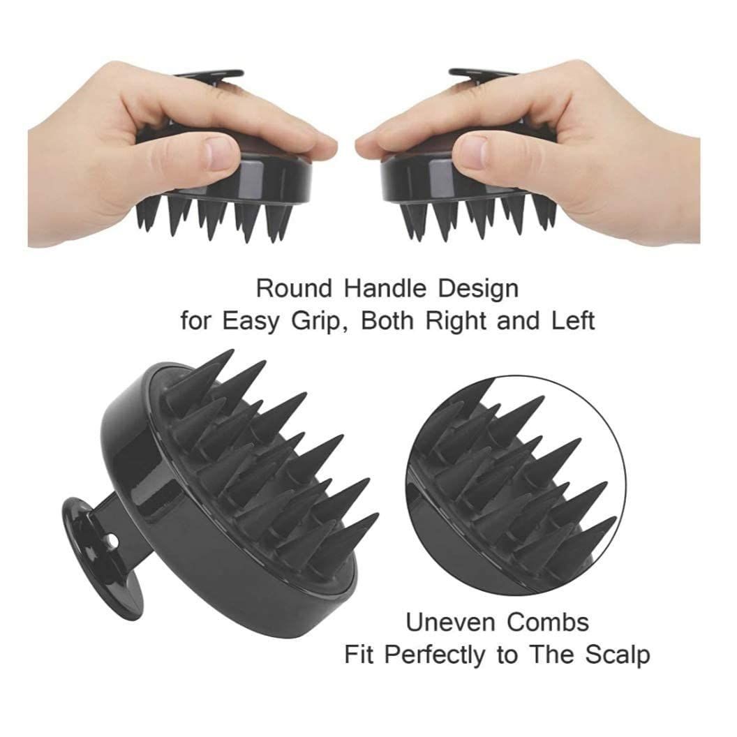 Silicone Scalp Massager Brush – Dual-Use Hair Shampoo & Scalp Massage Tool (Wet & Dry Hair)