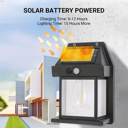 Solar Wall Light – Dusk to Dawn Motion Sensor LED Lantern for Outdoor Fence & Garden