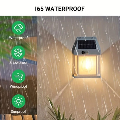 Solar Wall Light – Dusk to Dawn Motion Sensor LED Lantern for Outdoor Fence & Garden