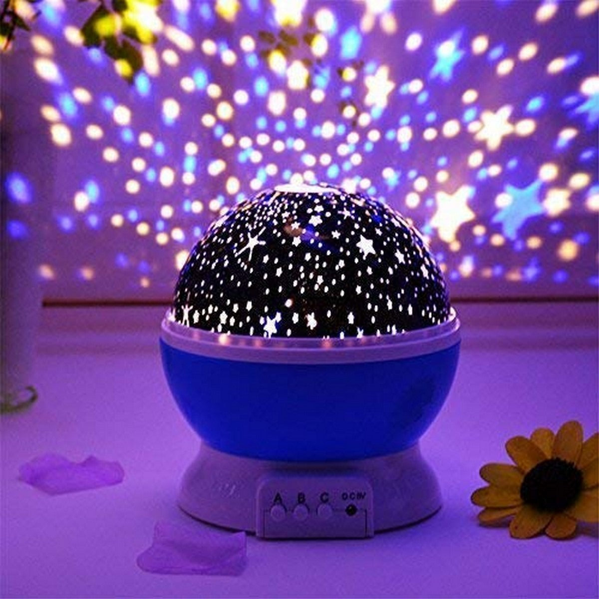 Star Sky Projector Night Light – 360° Rotating LED Galaxy Lamp for Bedroom & Kids Room