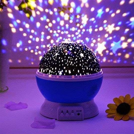 Star Sky Projector Night Light – 360° Rotating LED Galaxy Lamp for Bedroom & Kids Room